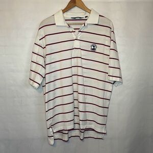 Polo Golf Ralph‎ Lauren Pebble Beach Golf Shirt Men's Size Large Red White Blue